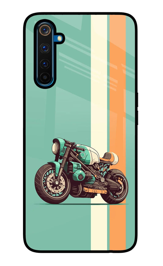 Striped Moto Drift Realme 6 Pro Glass Case