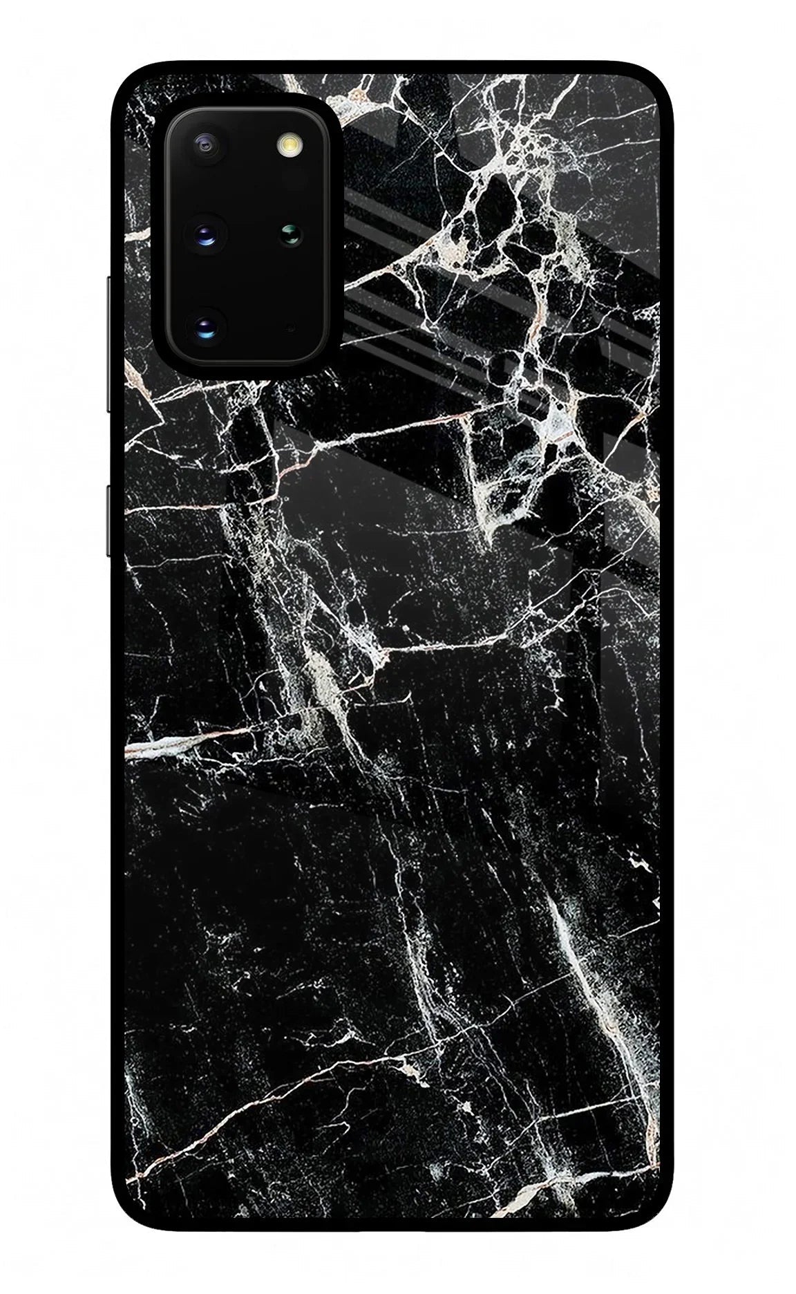 Black Marble Texture Samsung S20 Plus Back Cover