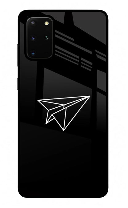 Paper Plane White Samsung S20 Plus Back Cover