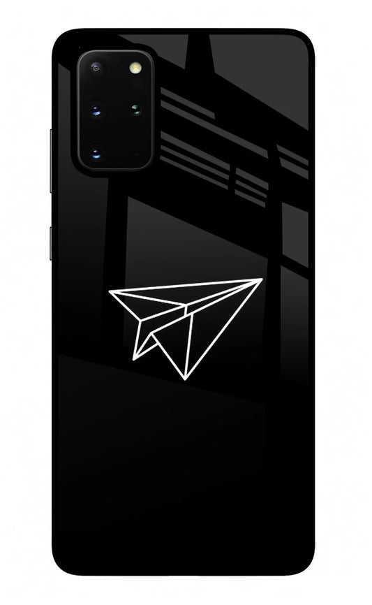 Paper Plane White Samsung S20 Plus Back Cover