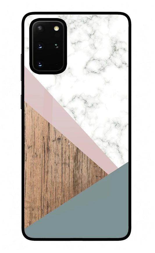 Marble wood Abstract Samsung S20 Plus Back Cover