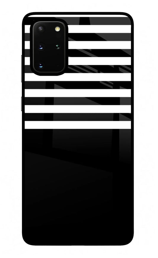 Black and White Print Samsung S20 Plus Back Cover