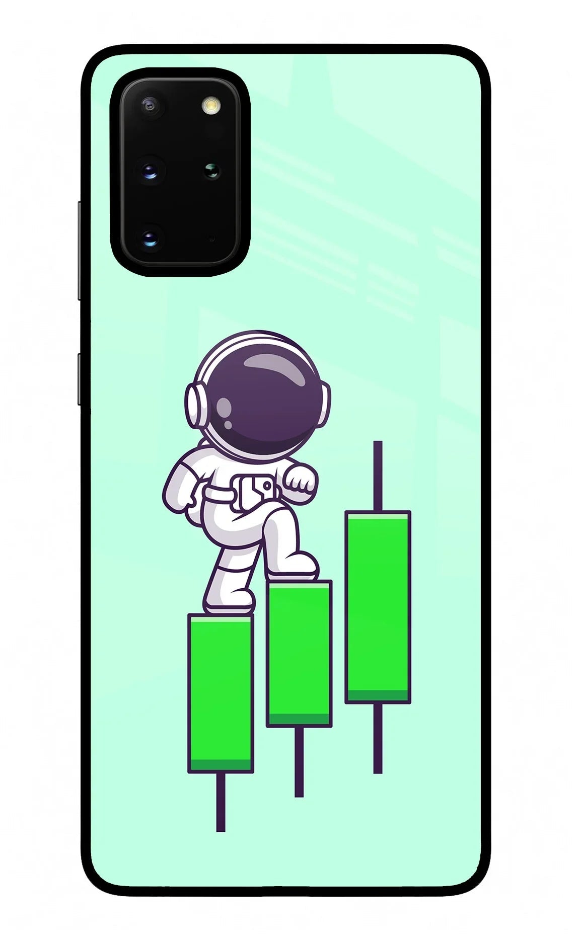 Astronaut Trader Samsung S20 Plus Glass Case