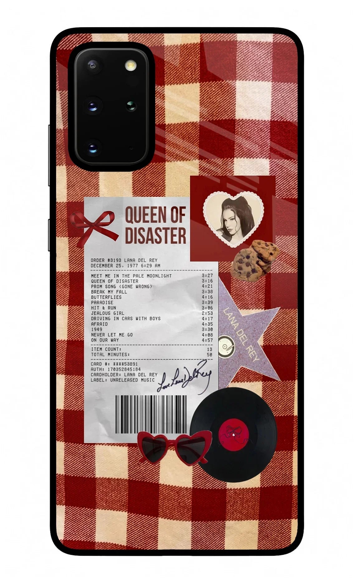 Queen of Disaster Samsung S20 Plus Glass Case