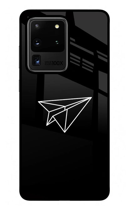 Paper Plane White Samsung S20 Ultra Back Cover