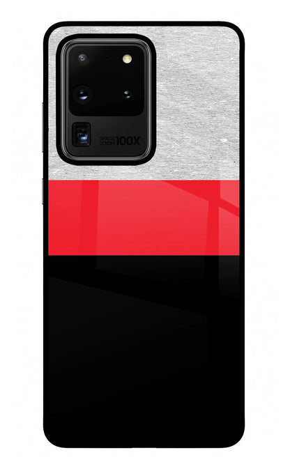 Tri Color Pattern Samsung S20 Ultra Back Cover
