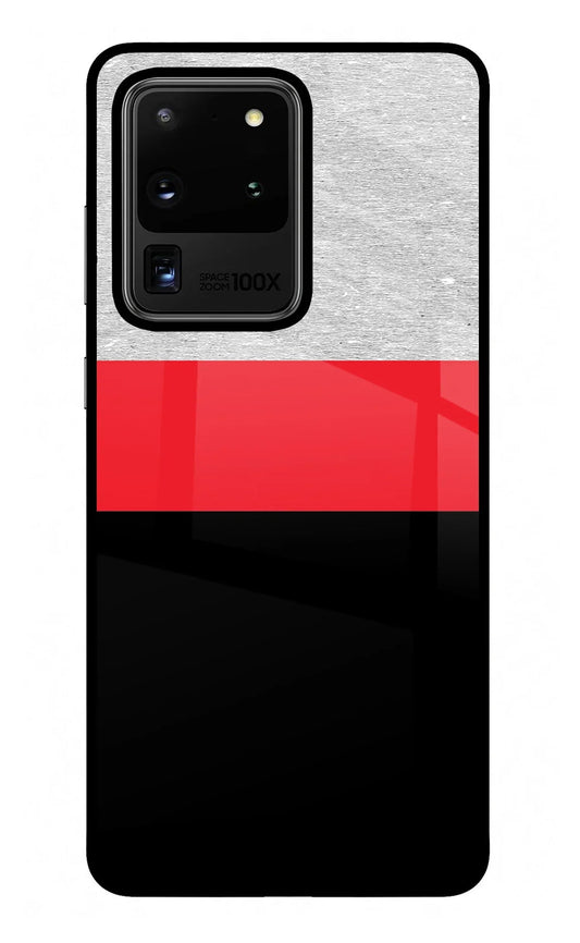 Tri Color Pattern Samsung S20 Ultra Back Cover