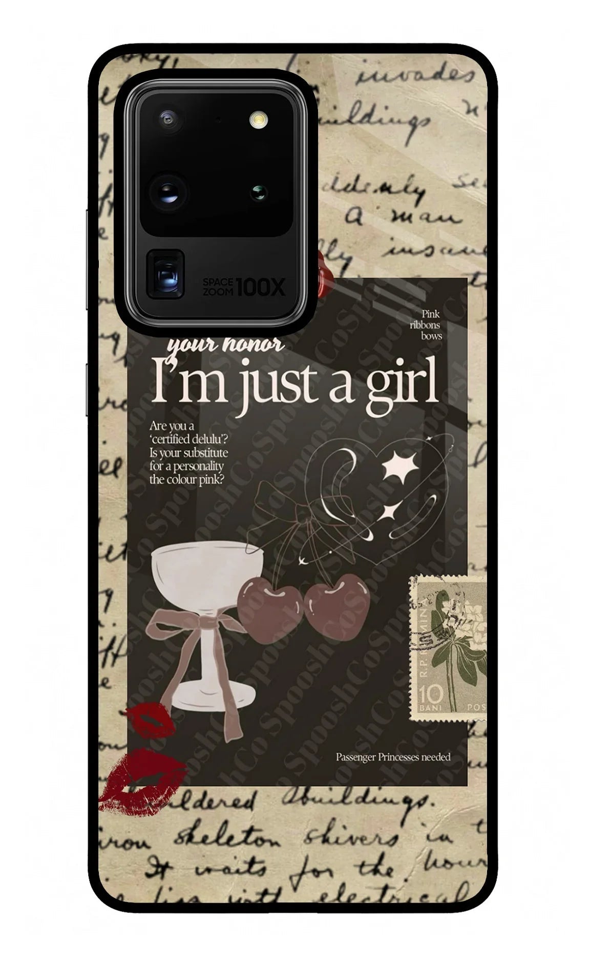 I am just a girl Samsung S20 Ultra Glass Case