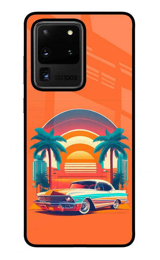 Palm Drive 80s Samsung S20 Ultra Glass Case