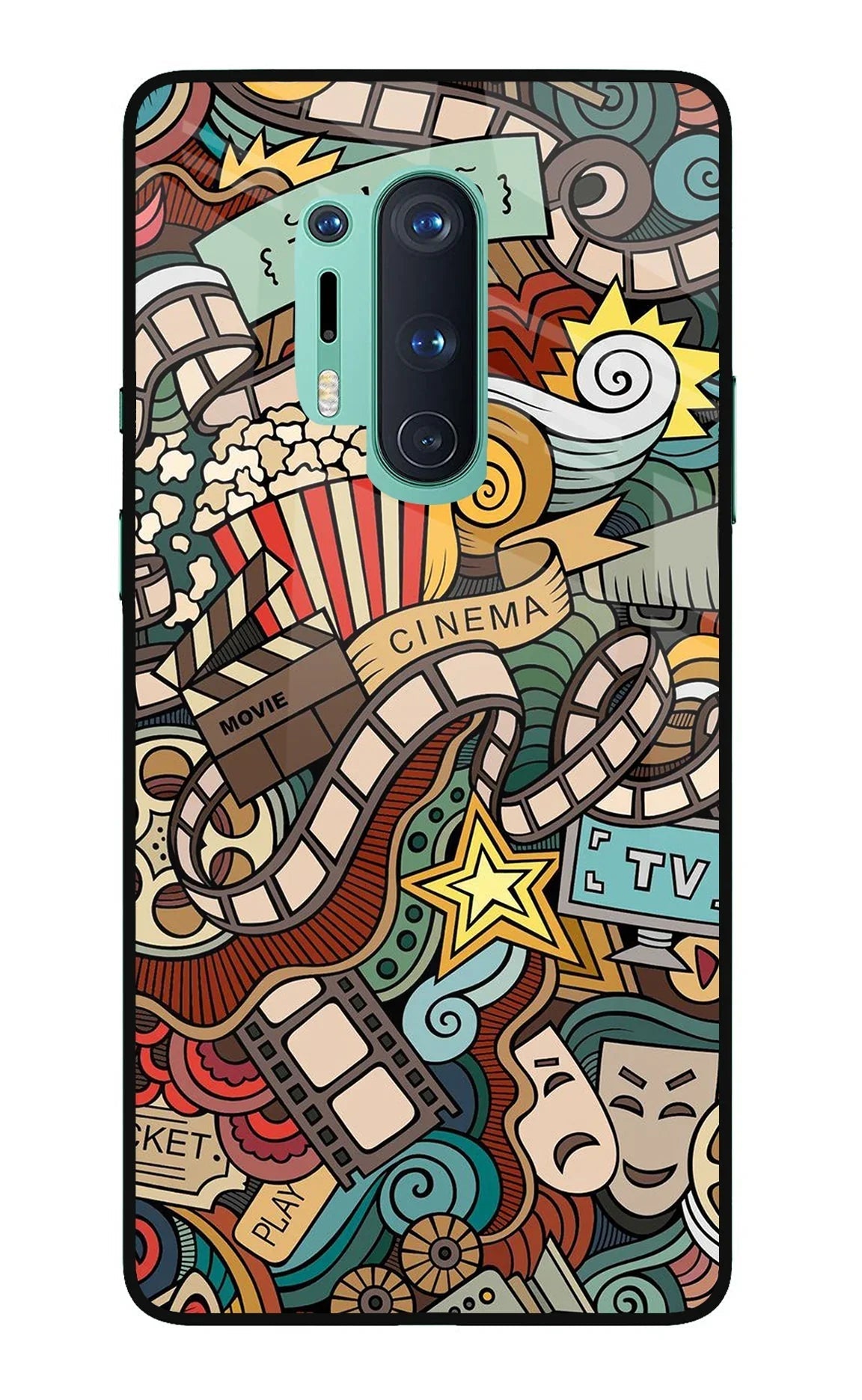 Cinema Abstract Oneplus 8 Pro Back Cover