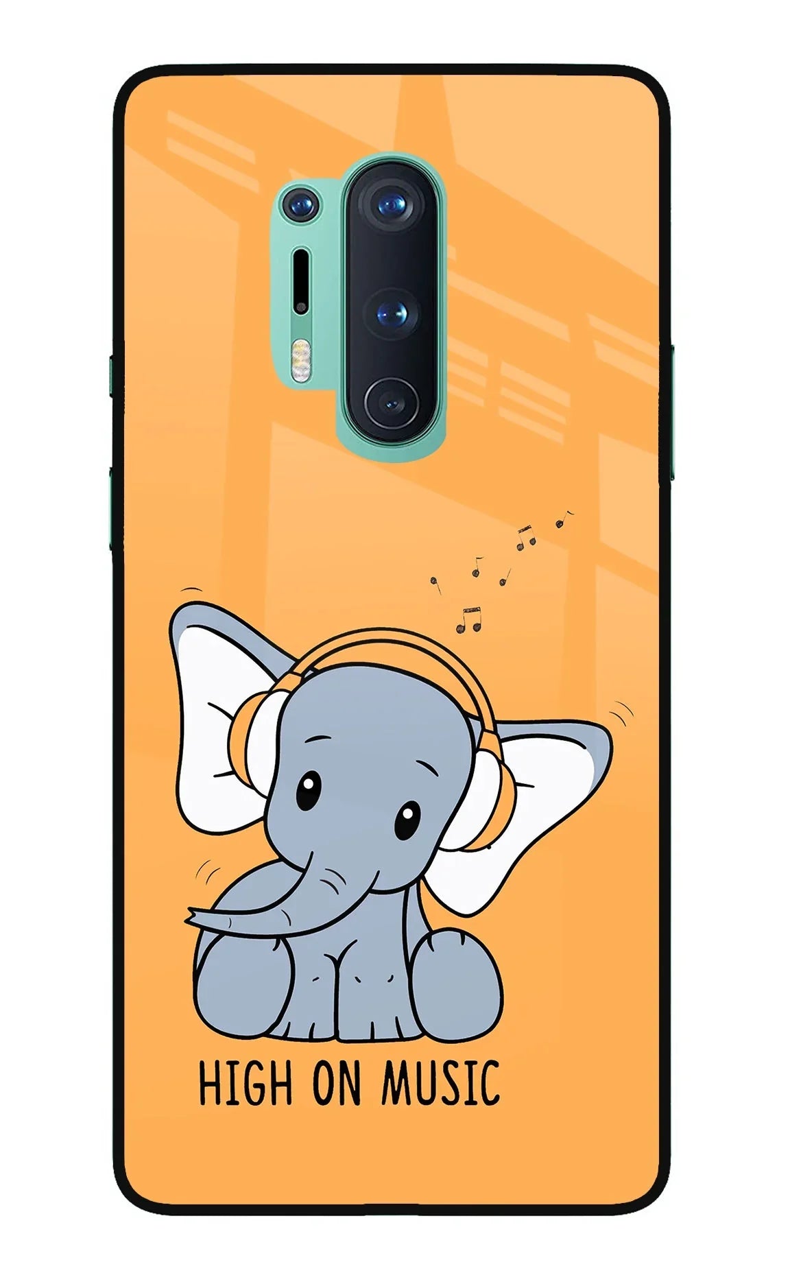 High On Music Oneplus 8 Pro Back Cover