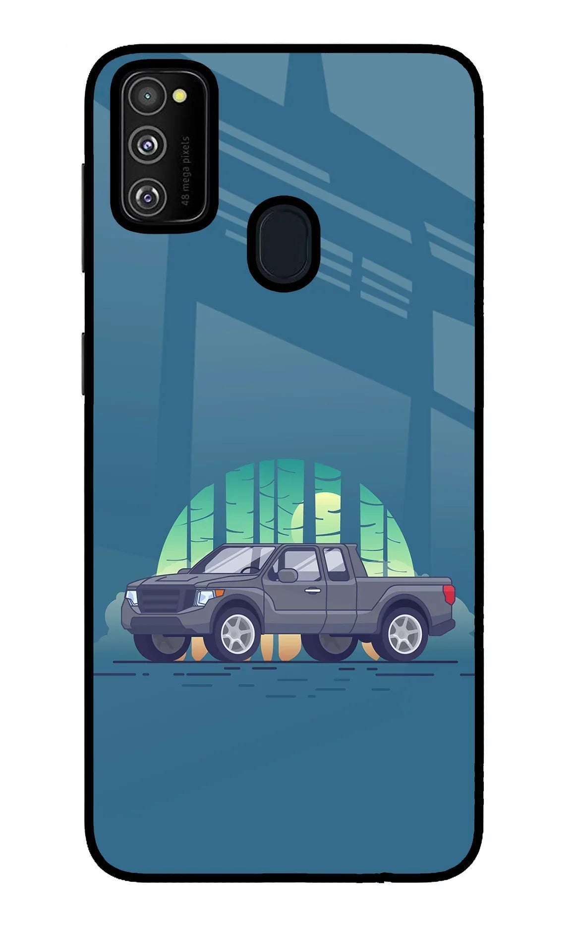 Retro Garage Vibe Samsung M21 2020 Glass Case