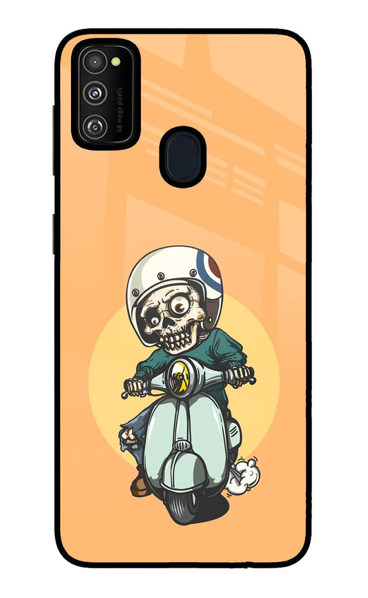 Undead Biker Samsung M21 2020 Glass Case