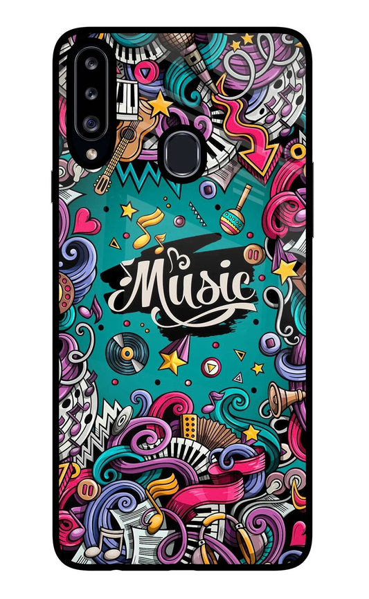 Music Graffiti Samsung A20s Back Cover