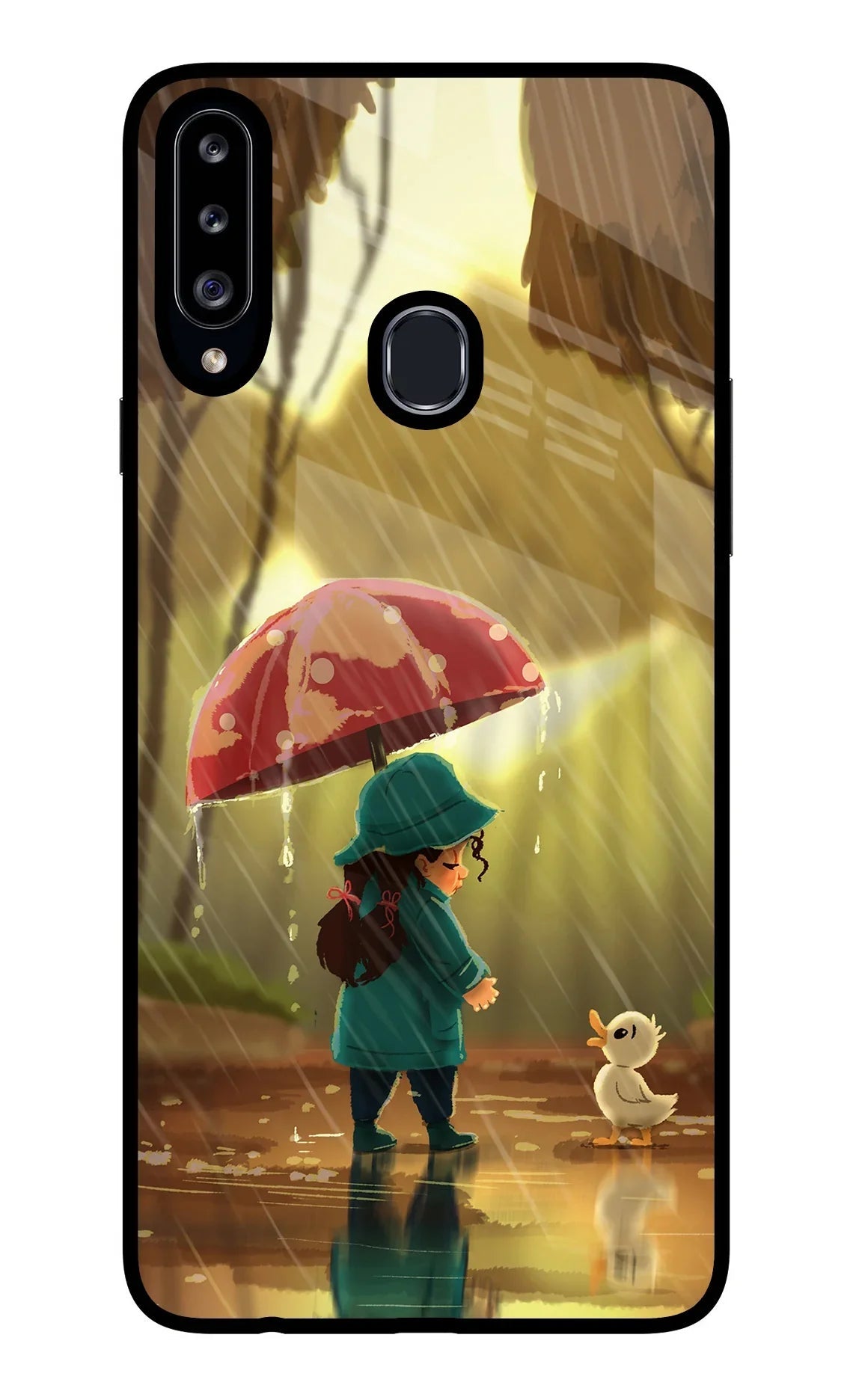 Rainy Day Samsung A20s Back Cover