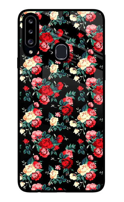 Rose Pattern Samsung A20s Back Cover