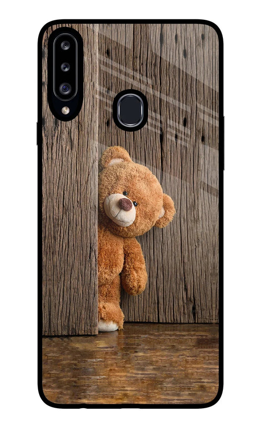Teddy Wooden Samsung A20s Back Cover