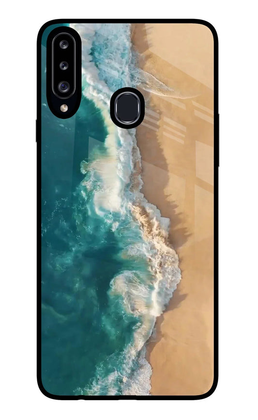 Ocean Beach Samsung A20s Glass Case