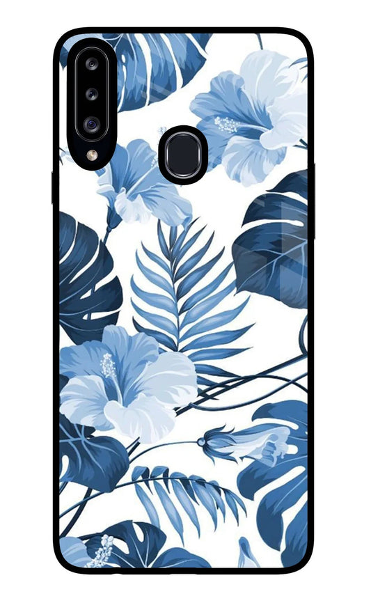 Fabric Art Samsung A20s Glass Case