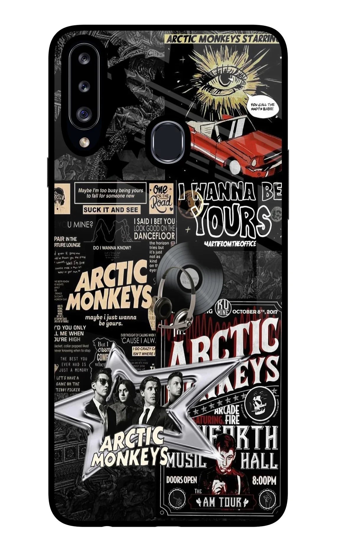 Arctic Monkeys Samsung A20s Glass Case