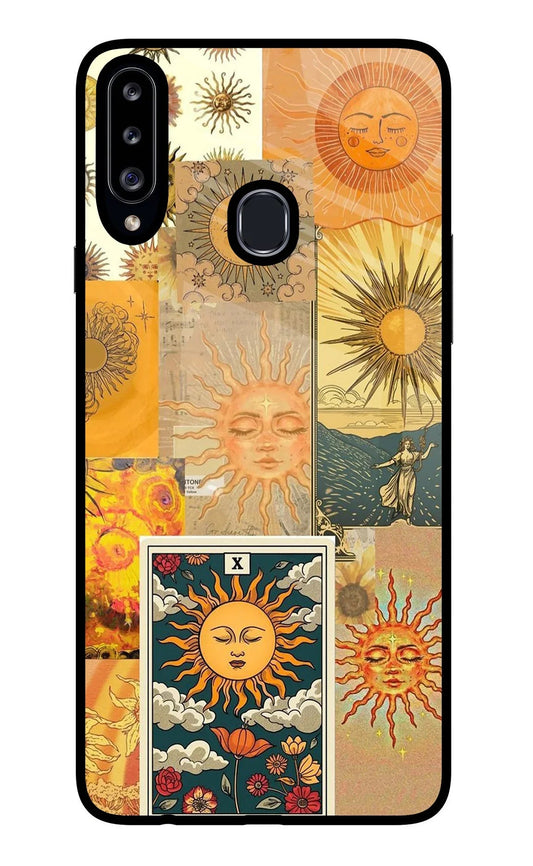 Sun Samsung A20s Glass Case