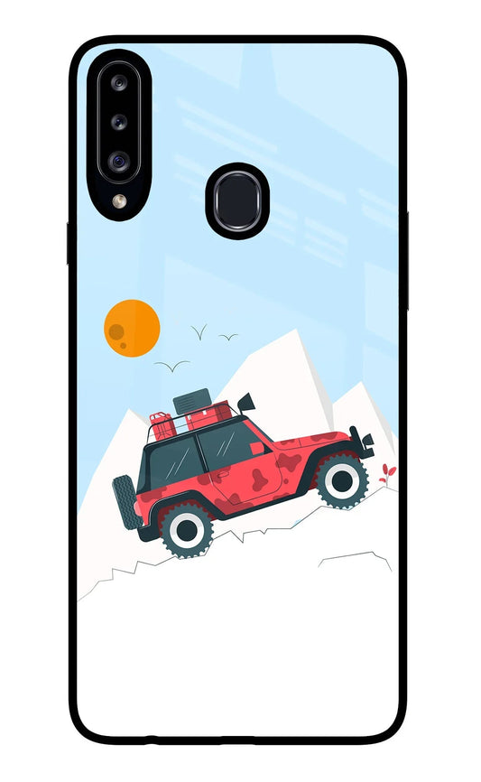 Mountain Trail Beast Samsung A20s Glass Case