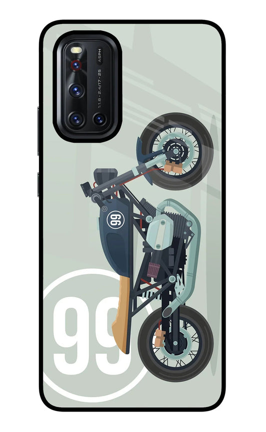 Classic Cafe Racer 99 Vivo V19 Glass Case