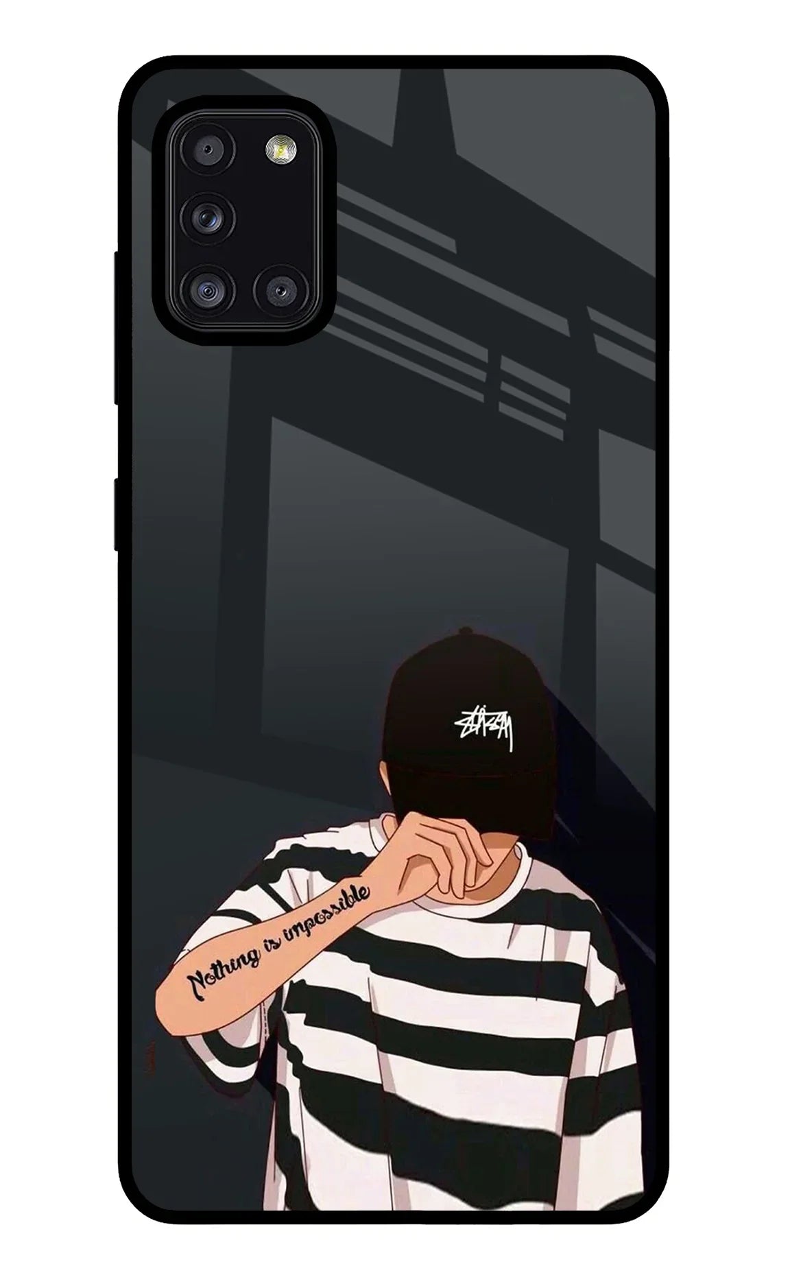 Aesthetic Boy Samsung A31 Back Cover