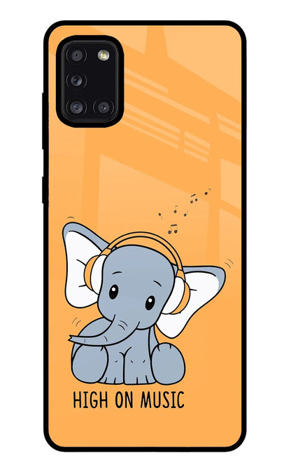 High On Music Samsung A31 Back Cover