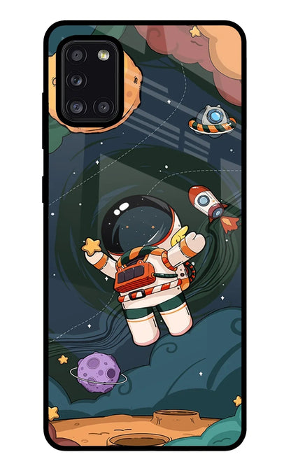 Cartoon Astronaut Samsung A31 Back Cover