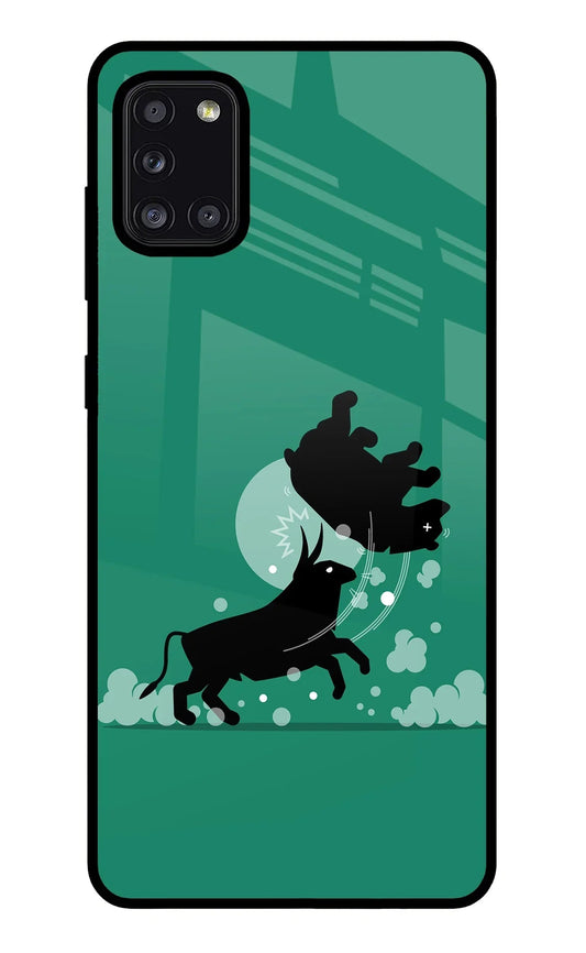 Bull Conqueror Samsung A31 Glass Case