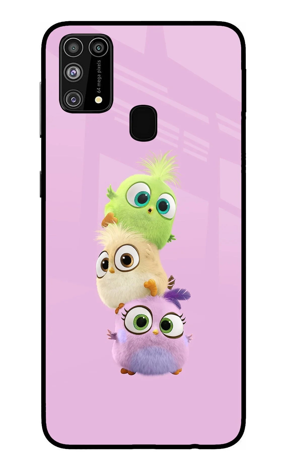 Cute Little Birds Samsung M31/F41 Glass Case