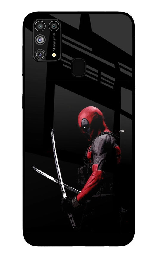 Deadpool Samsung M31/F41 Glass Case