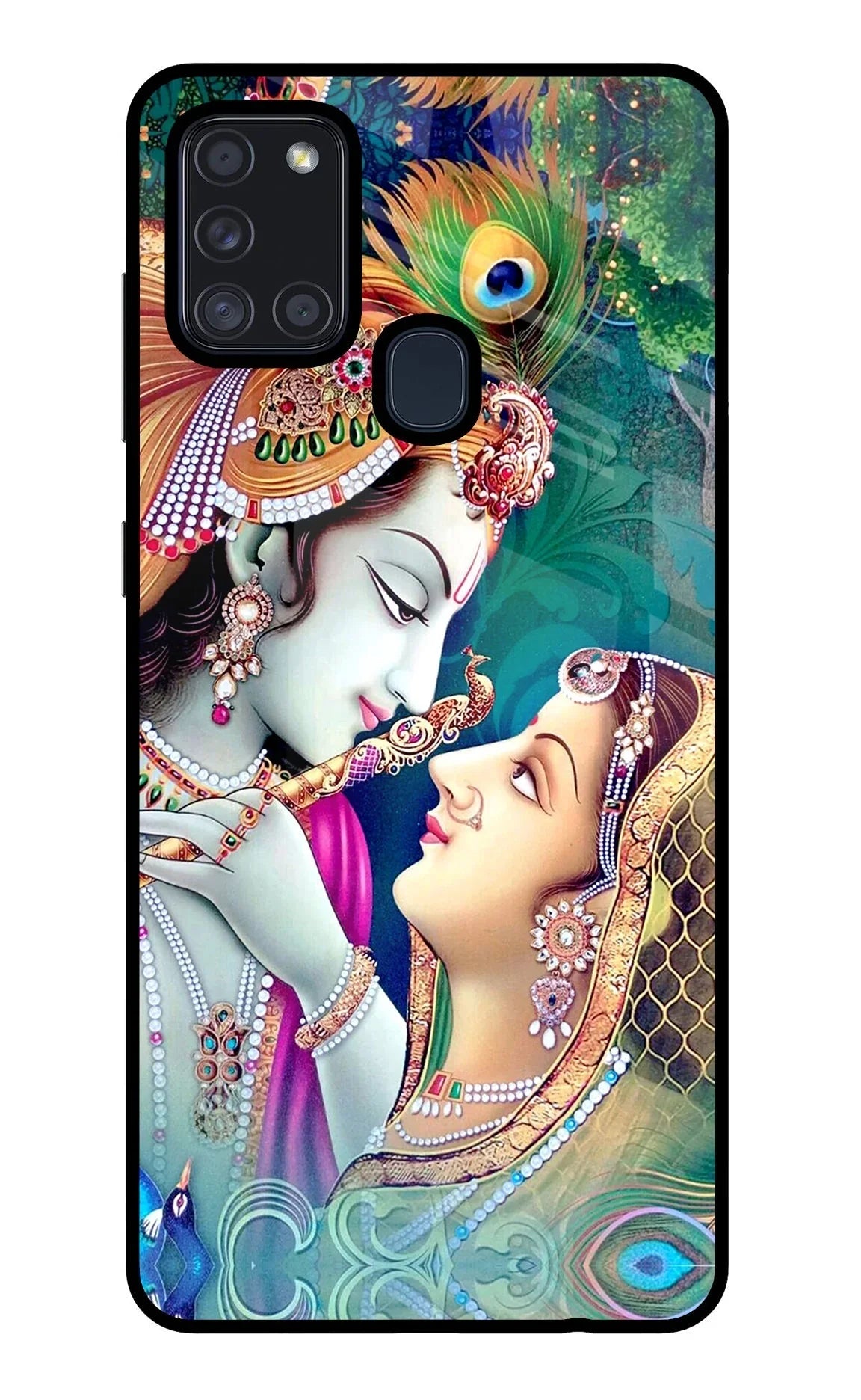 Lord Radha Krishna Samsung A21s Back Cover