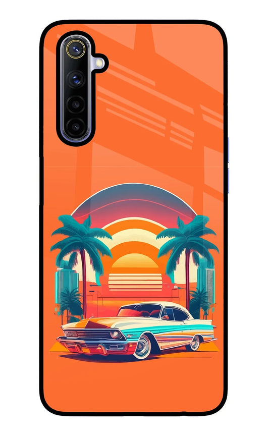 Palm Drive 80s Realme 6/6i Glass Case