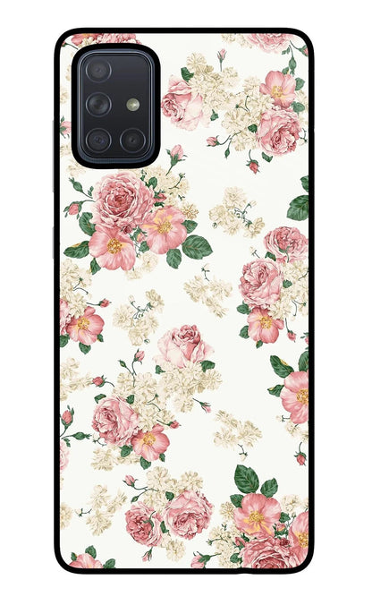 Flowers Samsung A71 Back Cover