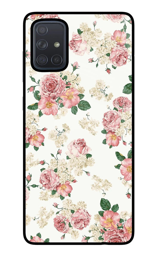 Flowers Samsung A71 Back Cover