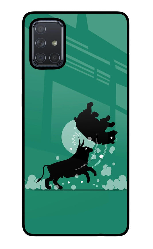 Bull Conqueror Samsung A71 Glass Case