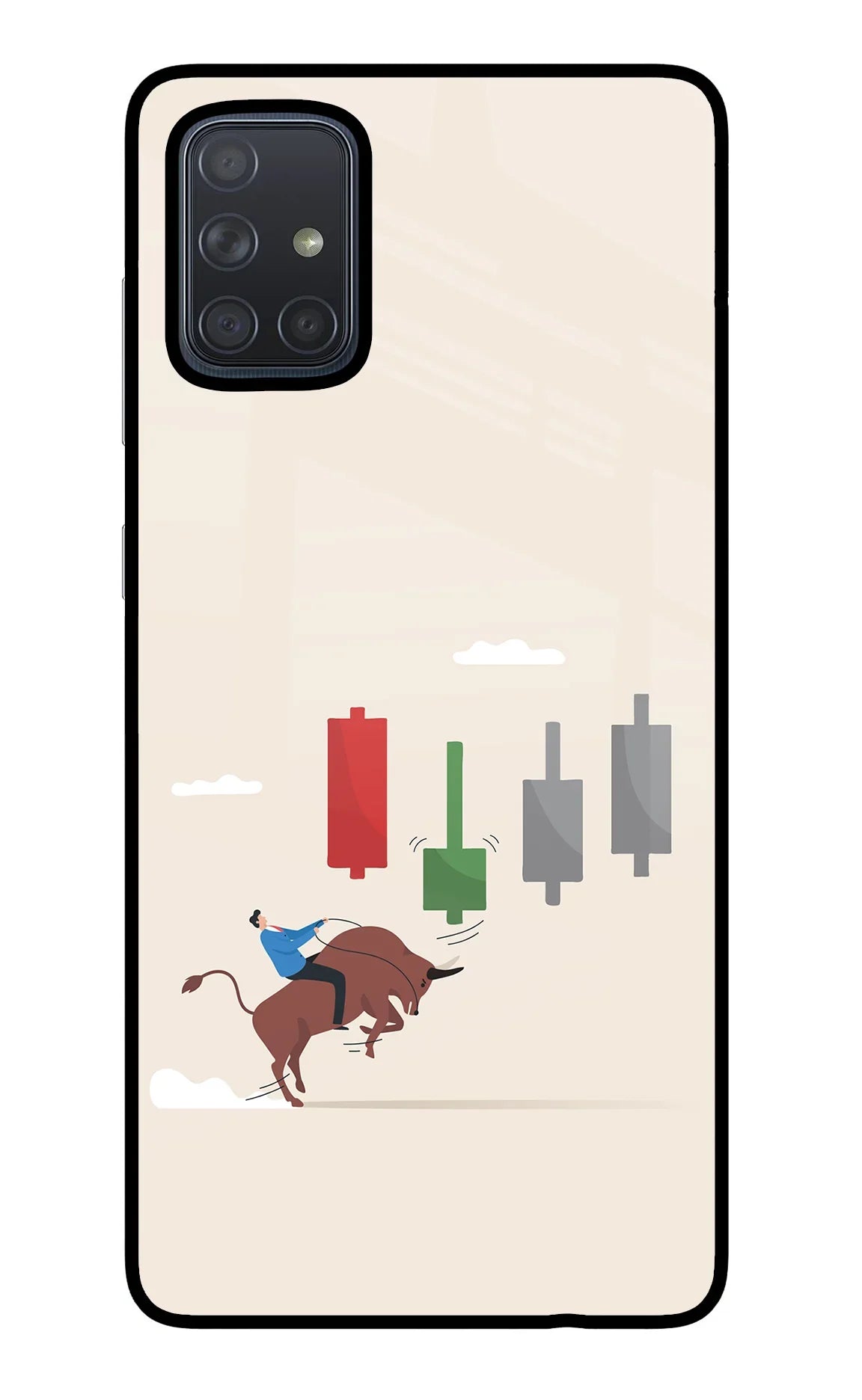 Bull Trading Momentum Samsung A71 Glass Case