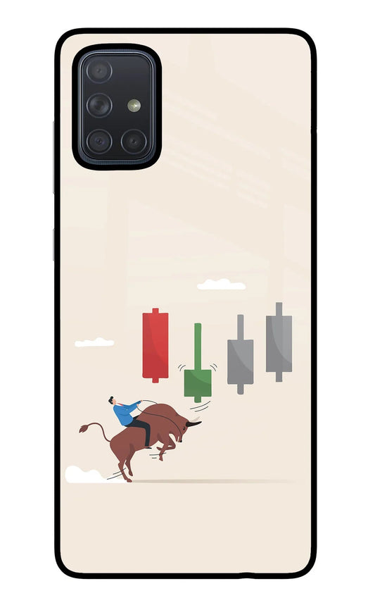Bull Trading Momentum Samsung A71 Glass Case
