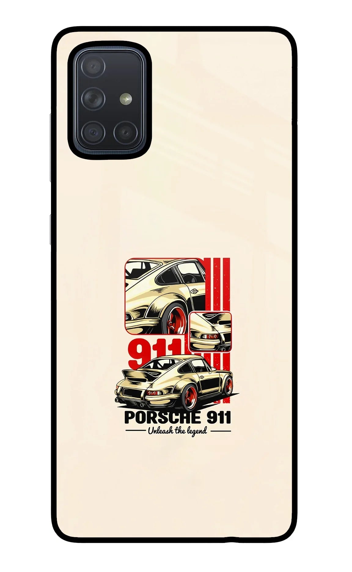 Classic Porsche 911 Samsung A71 Glass Case