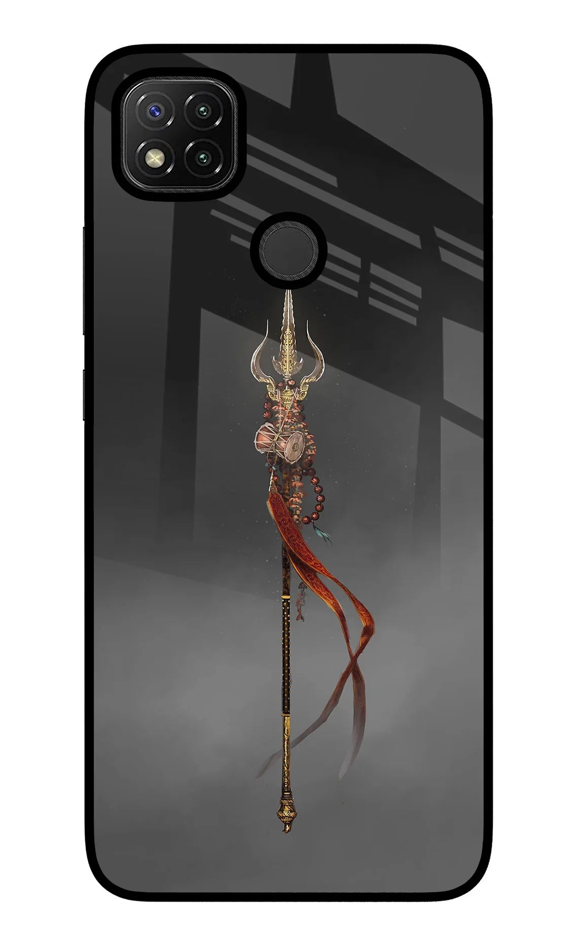 Shiv Trishul Redmi 9 Glass Case