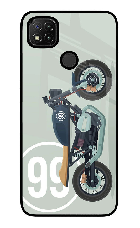 Classic Cafe Racer 99 Redmi 9 Glass Case