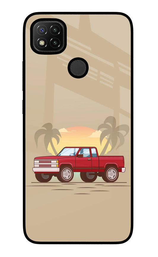 Desert Classic Drive Redmi 9 Glass Case