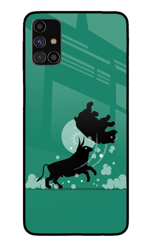 Bull Conqueror Samsung M31s Glass Case