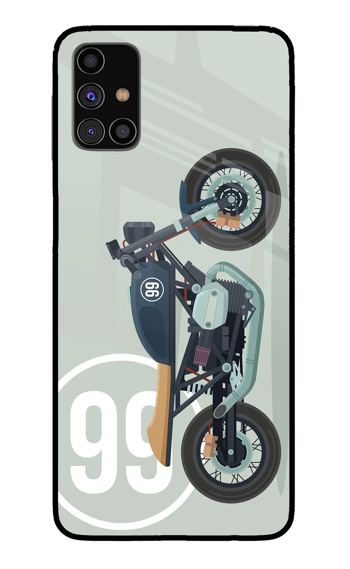 Classic Cafe Racer 99 Samsung M31s Back Cover