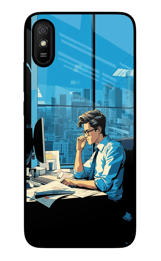 Focused Hustler (AI Generated) Redmi 9A/9i Glass Case