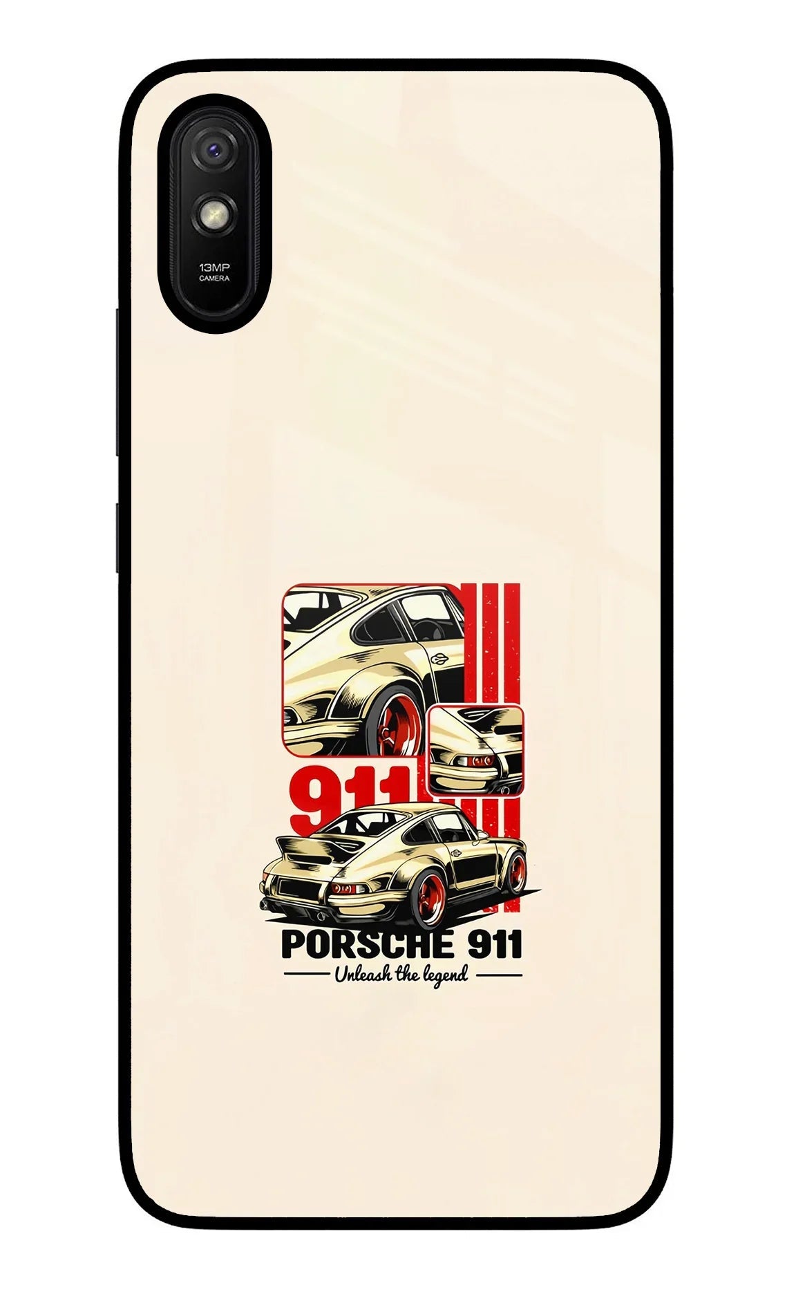 Classic Porsche 911 Redmi 9A/9i Glass Case