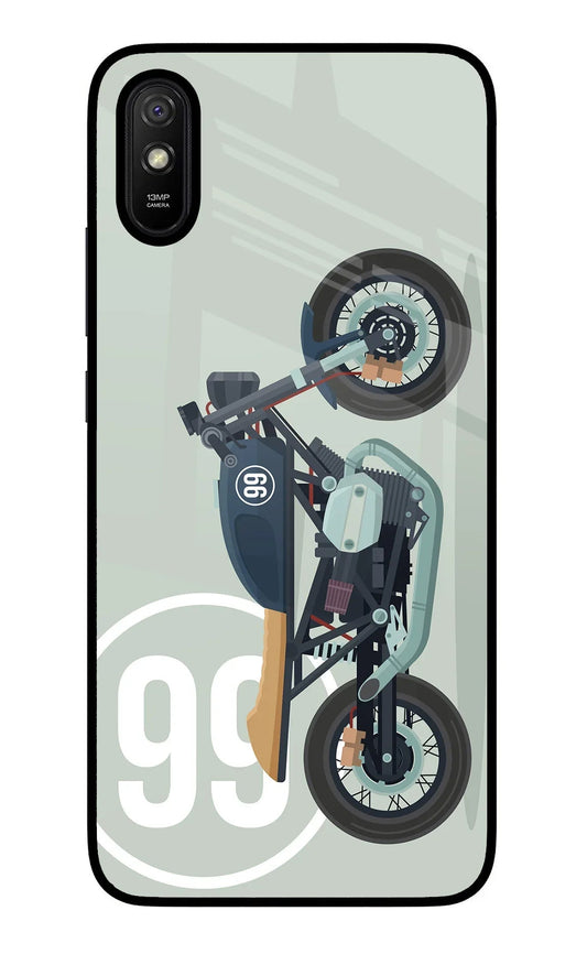 Classic Cafe Racer 99 Redmi 9A/9i Glass Case