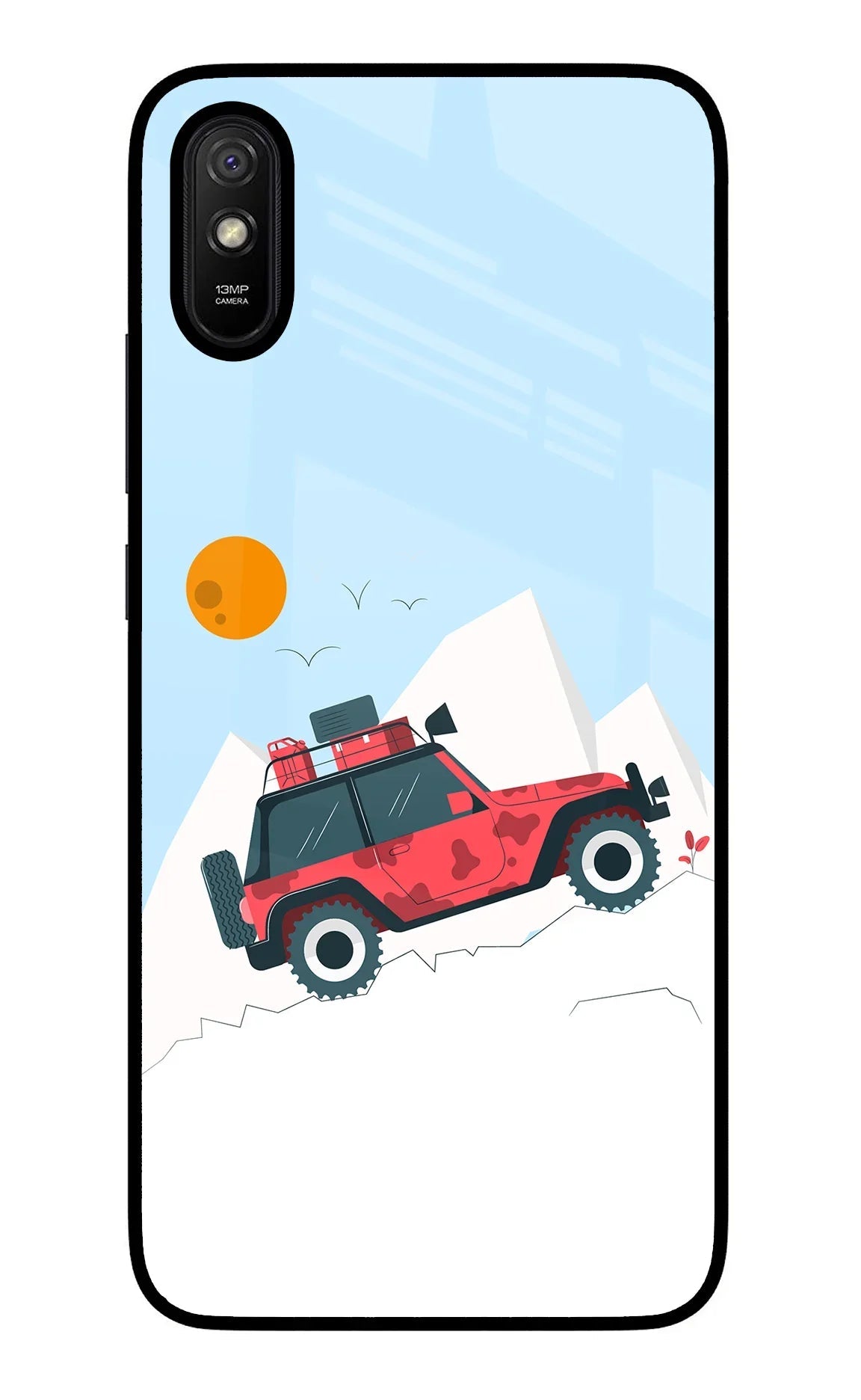 Mountain Trail Beast Redmi 9A/9i Glass Case